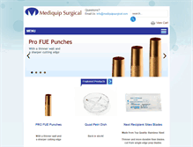 Tablet Screenshot of mediquipsurgical.com